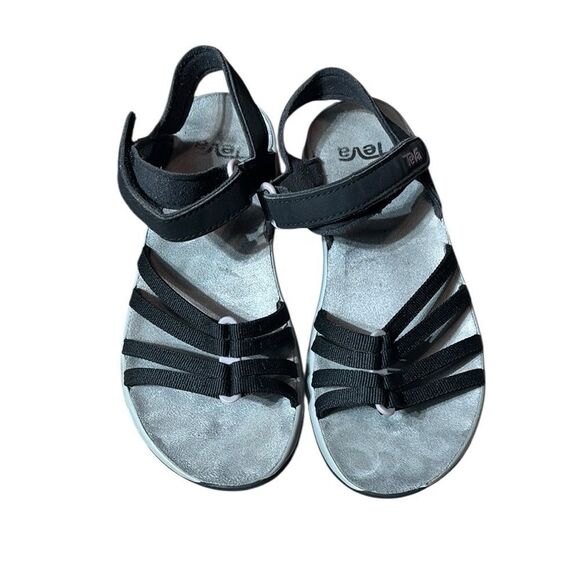 Teva womens elzada sandal web 7 black outdoor gorpcore granola girl - Picture 1 of 3